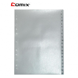 Διαχωριστικά πλαστικά Α4, 1-20 θέματα Διαχωριστικά πλαστικά Α4, 1-20 θέματα